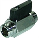 Messing. Mini Kuglehane. N/N  1/8" BSP.  (Vare udgår ved lager 0 )